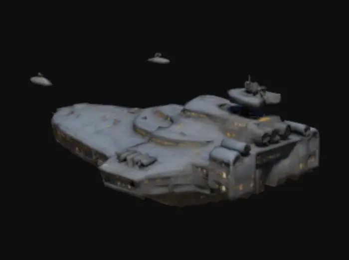 3D model for Invictus battleship