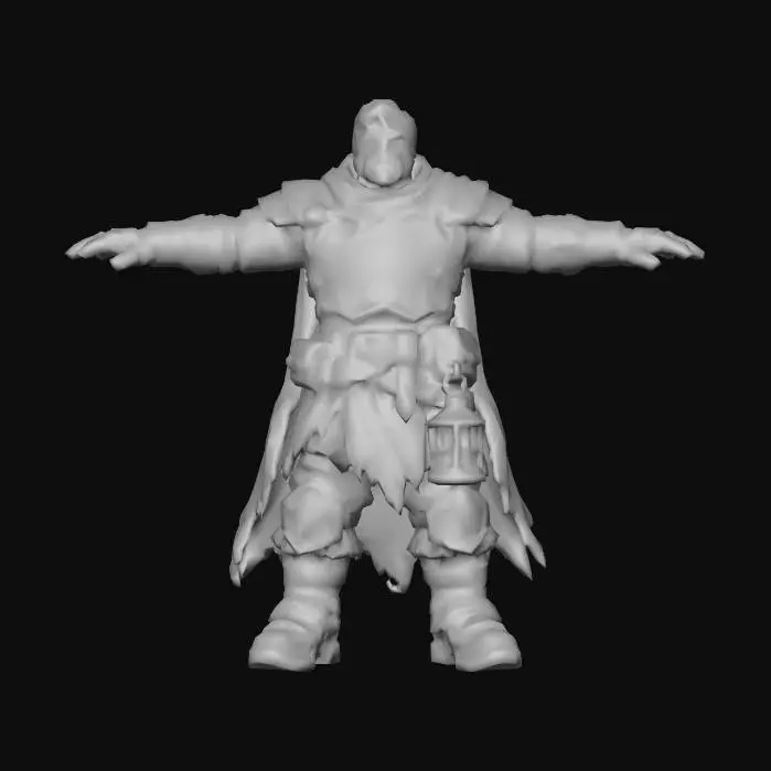 3D model for knight