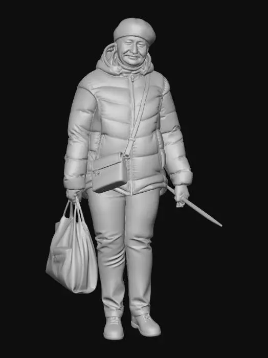 3D model for Winter Shopper