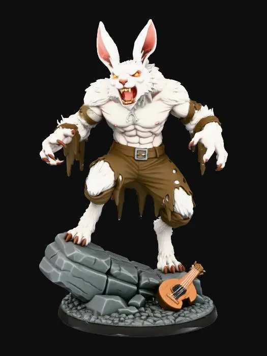 3D model for Lunar Melody Warrior