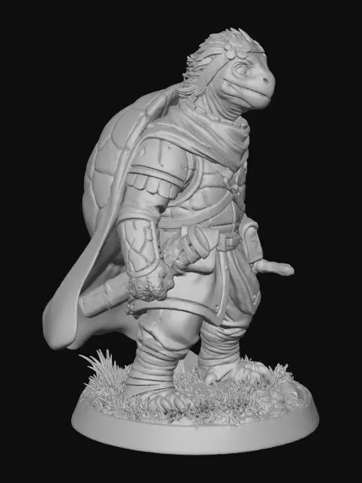 3D model for Brave Tortoise Warrior