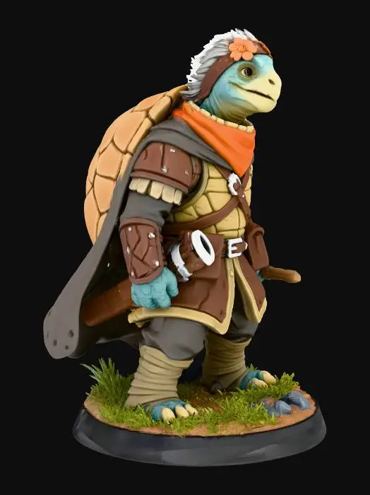 3D model for Brave Tortoise Warrior