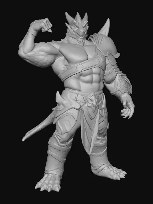 3D model for Dragon Warrior