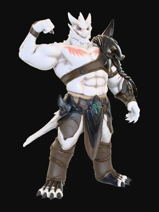 3D model for Dragon Warrior