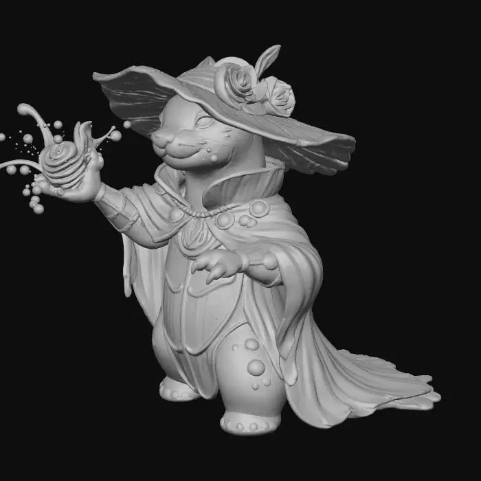 3D model for Enchanted Otter Wizard