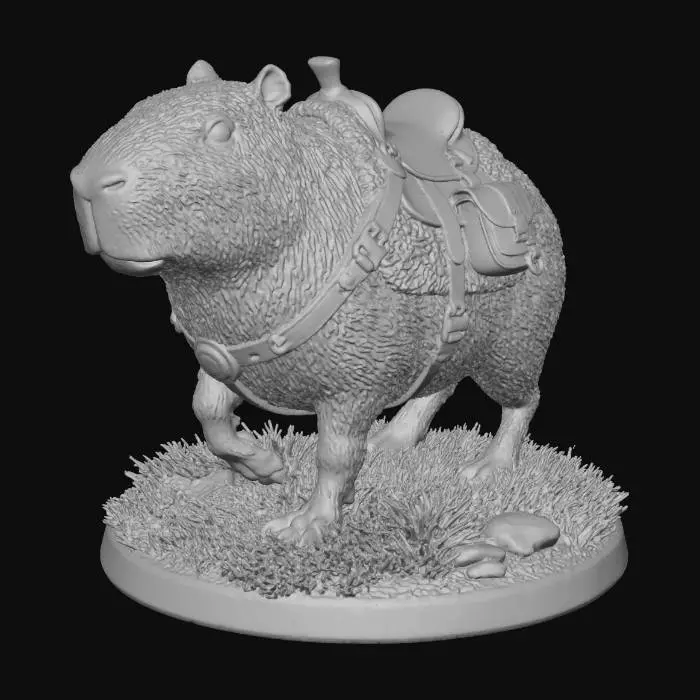 3D model for Capybara Cavalier