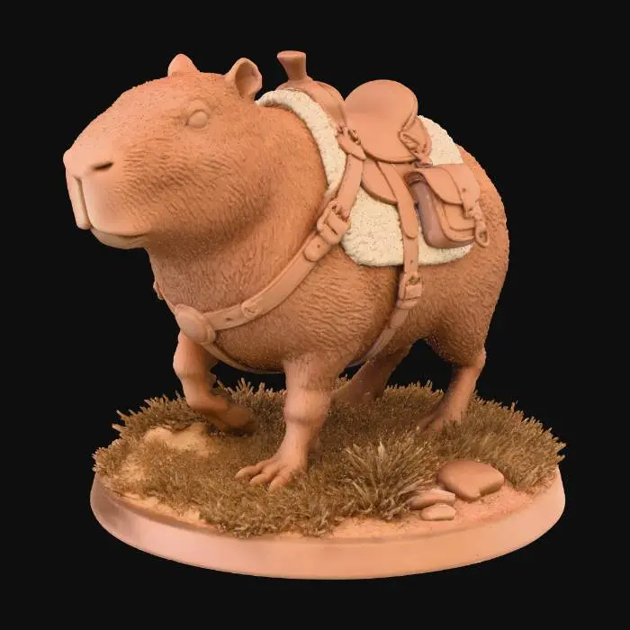 3D model for Capybara Cavalier