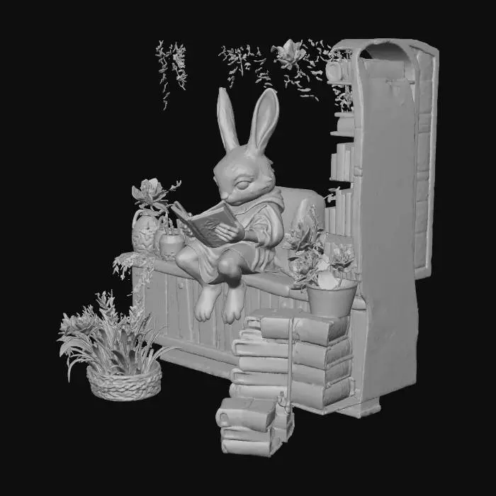3D model for Bunny's Book Nook