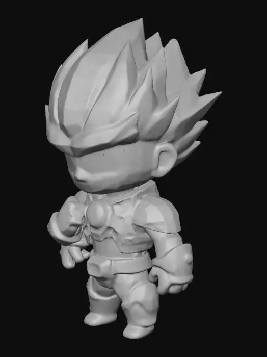 3D model for A cool 2D character.