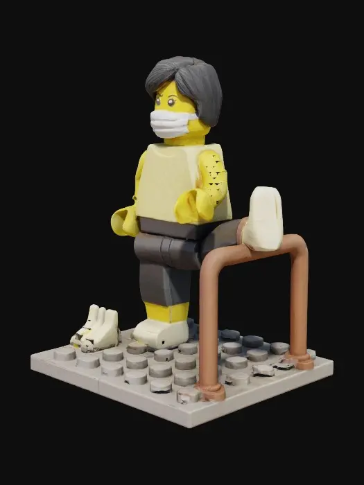 3D model for Lego Yoga Stretch
