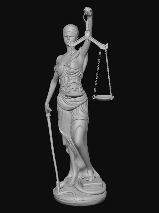 3D model for Lady Justice Statue