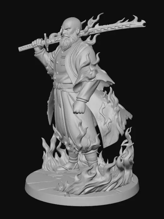 3D model for Blazebound Warrior