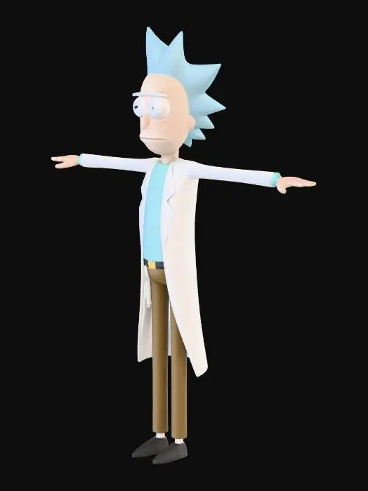 3D model for T-Pose Scientist Model