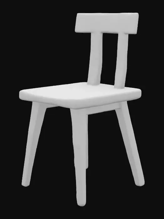 3D model for Rustic Charm chair