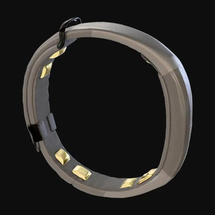 3D model for Fitness Tracker Elegance, with Little SOS button on bottom of the top surface