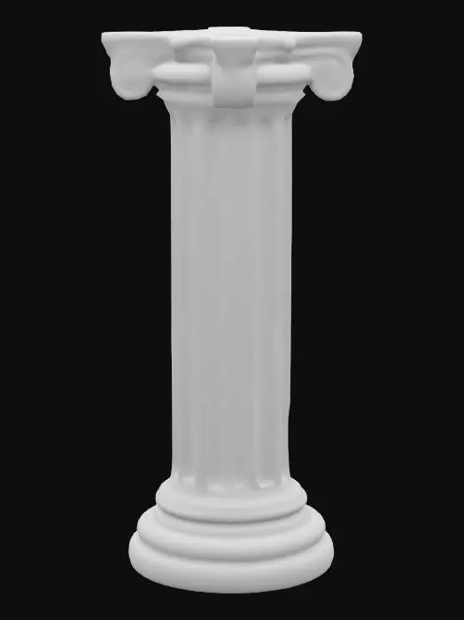 3D model for Wooden Ionic Column