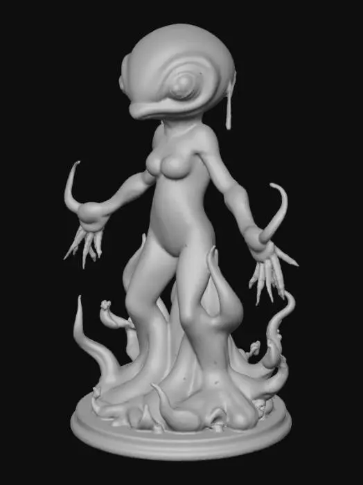 3D model for Slime Monster Futuristic Ooze Figurine