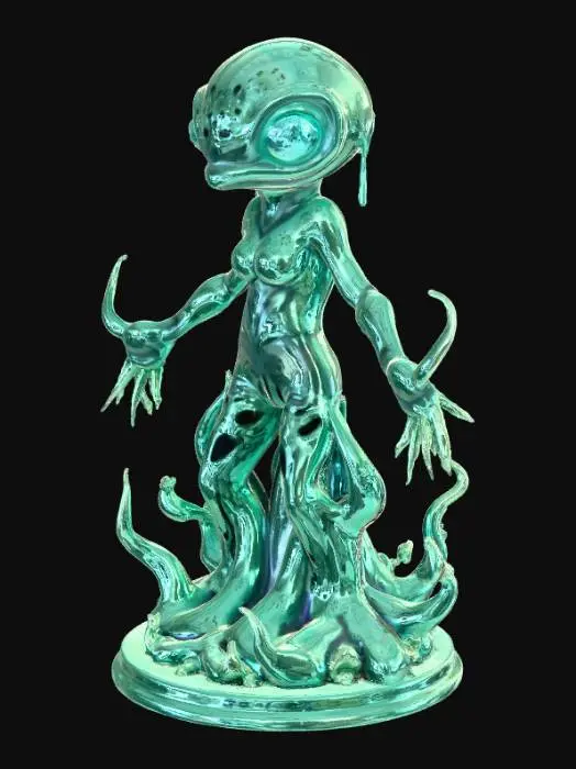 3D model for Slime Monster Futuristic Ooze Figurine