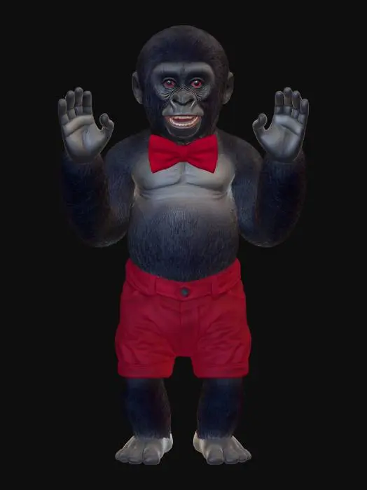 3D model for Dapper Gorilla