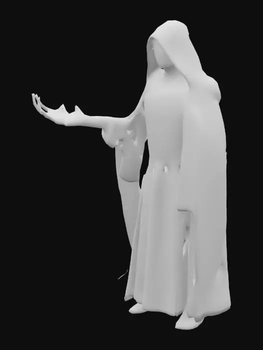 3D model for Make a Emperor Palpatine striking lightning