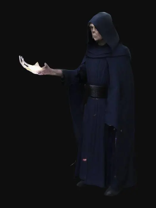3D model for Make a Emperor Palpatine striking lightning