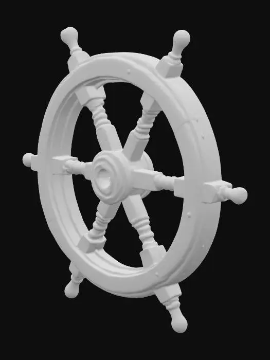 3D model for Ship's Wheel