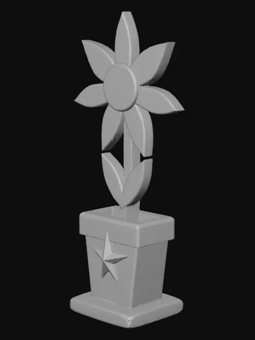 3D model for Rustic Wooden Flower