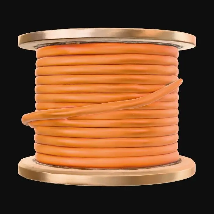 3D model for Spool of Orange Wire