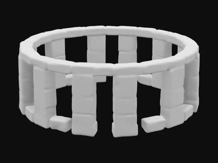 3D model for veronoi stonehedge, Stylized, Stone, Carved, Highly Detailed, Ultra Realistic