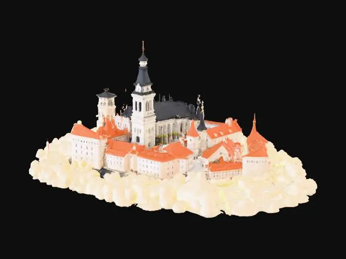 3D model for Prague Castle Area map, for roblox hangout voice chat