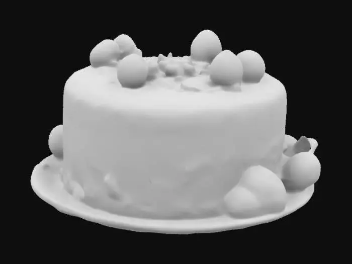 3D model for chocolate cake
