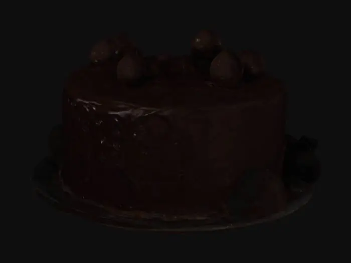 3D model for chocolate cake