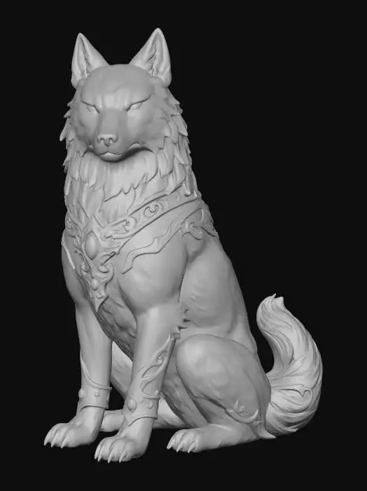 3D model for Eternal Guardian Wolf Japanese
