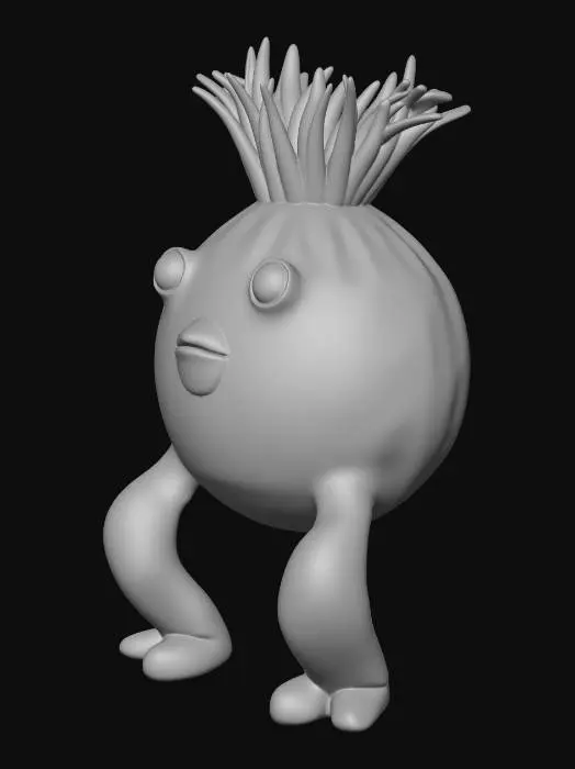 3D model for Pink Radish Creature