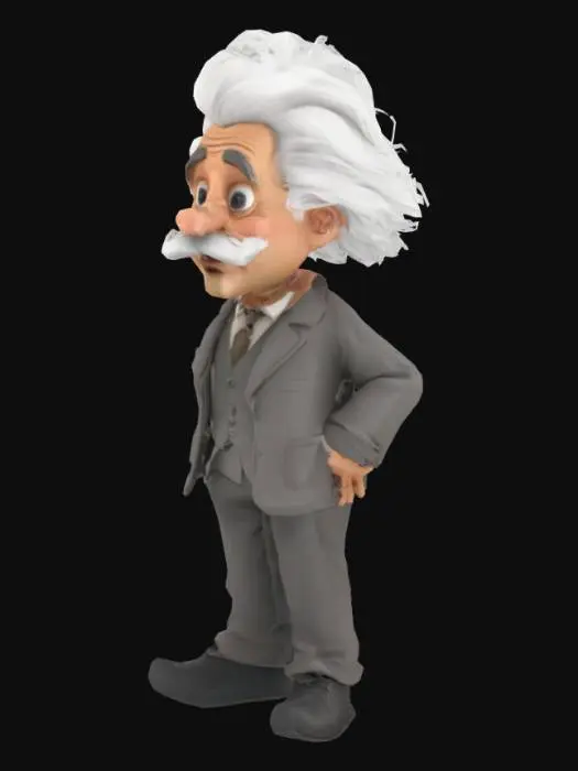 3D model for A-friendly-stylized-3D-character-resembling-Albert-Einstein-with-wild-white-hair-thick-eyebrows-kind-eyes-a-large-mustache-wearing-a-professors-coat-with-vest-and-tie-Realisticcartoon-hybrid-style-Slightly-exaggerated-facial-features-warm-expression-Hands-slightly-open-gentle-posture-Optimized-for-Unreal-Engine-5Rendering-OptionsStyle-RealisticCartoon-MixCamera-Angle-Front-view-or-TPose-for-riggingLighting-Neutral-or-soft-ambientOutput-Format-GLB-or-FBX-preferred-for-UE5-v2-0196c9a4-b5fd-704c-b4f0-9ae2725b5cdd