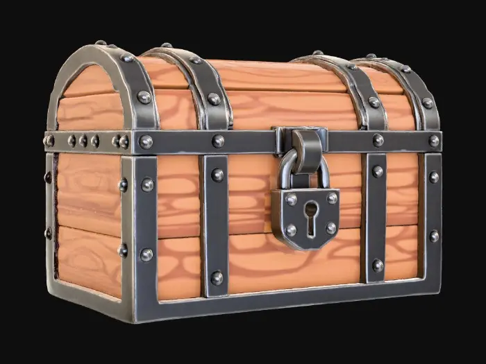 3D model for Stylized Treasure Chest