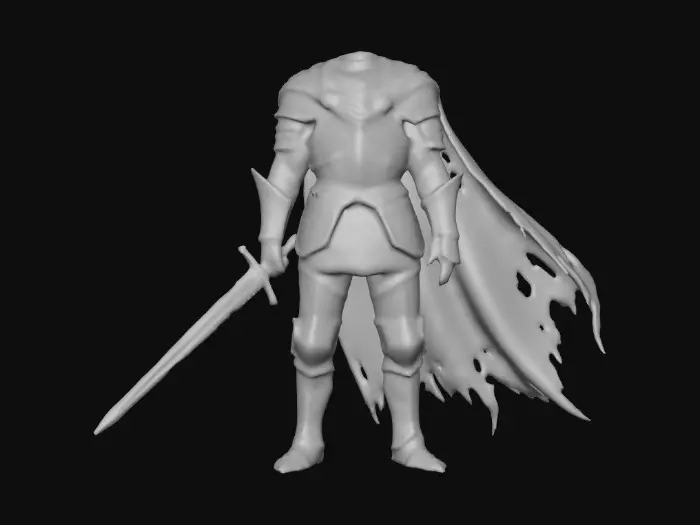 3D model for Headless Knight