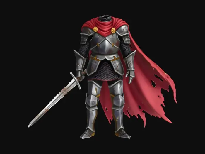 3D model for Headless Knight