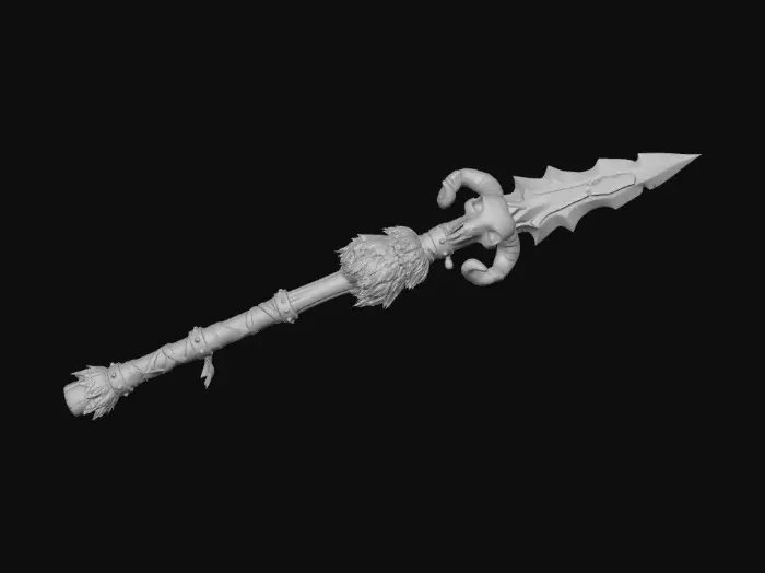 3D model for Ancient Ram Spear