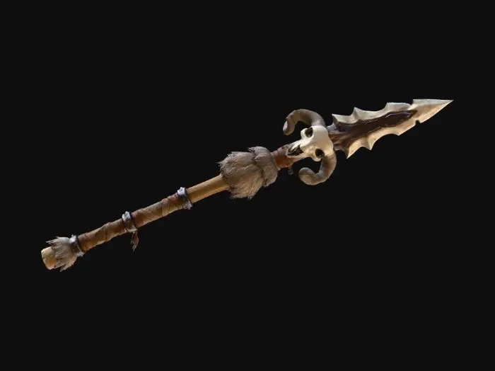 3D model for Ancient Ram Spear