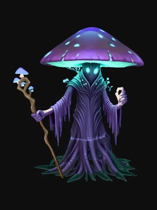 3D model for Mushroom Mage