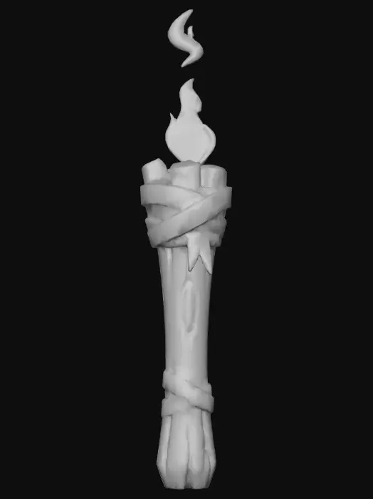 3D model for Stylized Torch