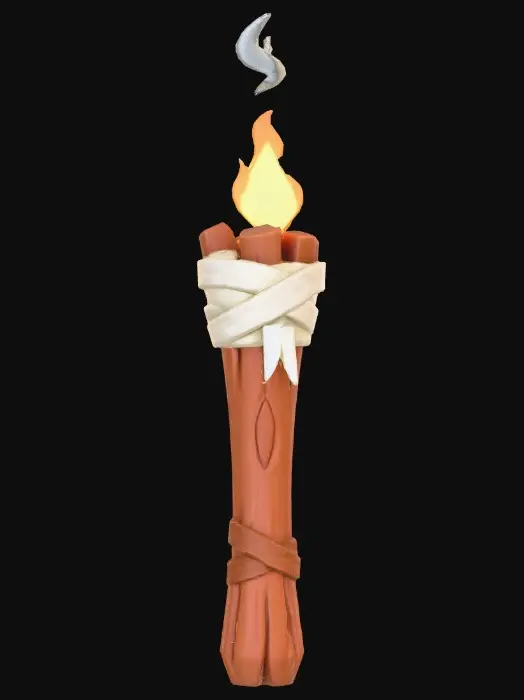 3D model for Stylized Torch