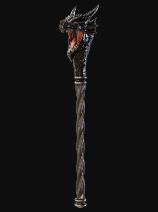 3D model for Dragon Scepter