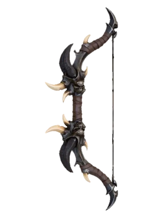 Demonic Bow - Detailed-3D-modell, genererad av AI