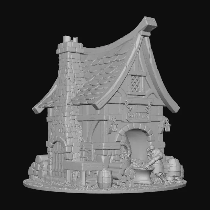 3D model for Iron Forge Workshop