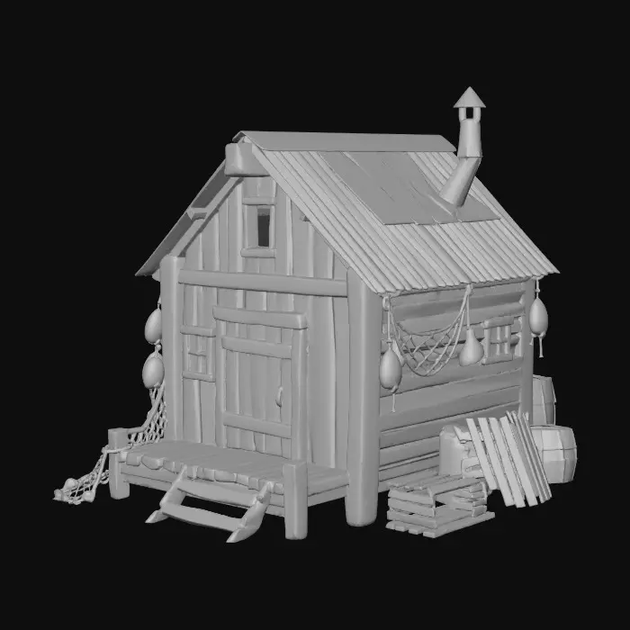 3D model for Fisherman's Hut
