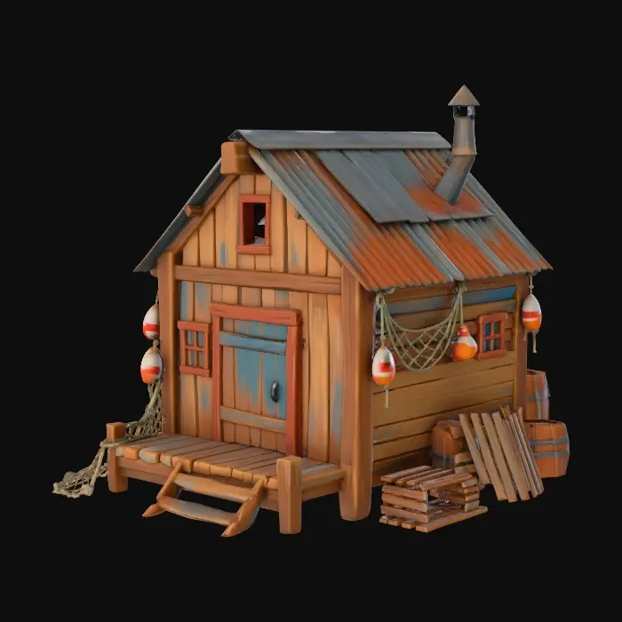 3D model for Fisherman's Hut