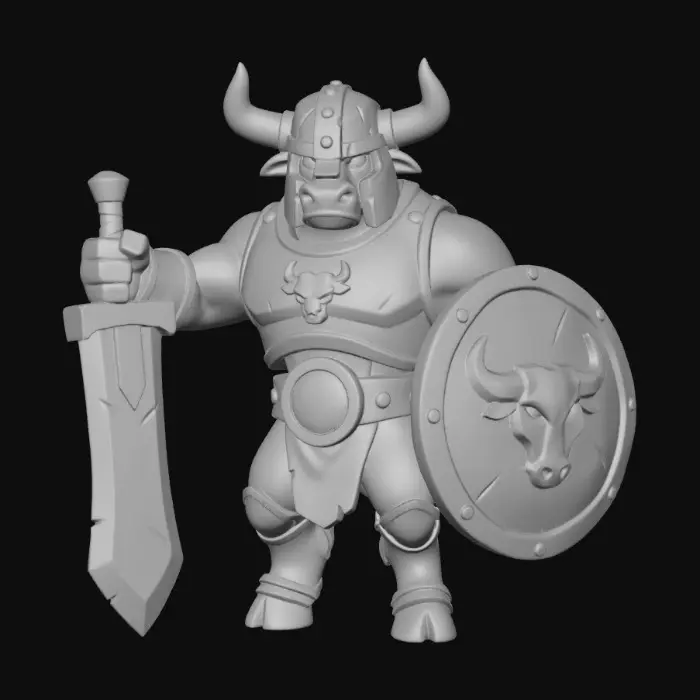 3D model for Minotaur Warrior