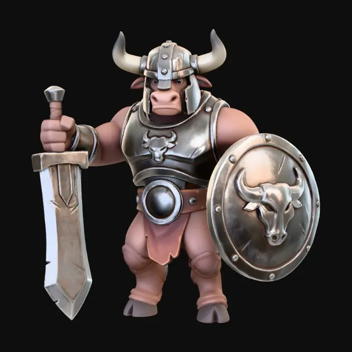 3D model for Minotaur Warrior